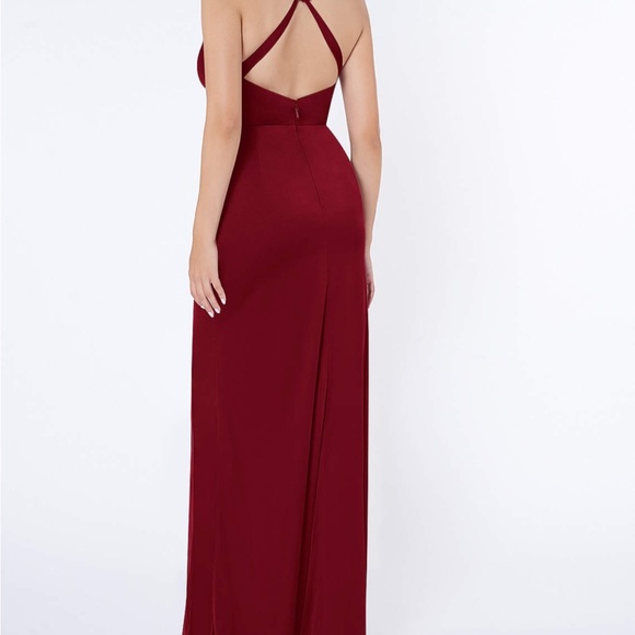 Floor length formal dress with slit EUC - Picture 10 of 12